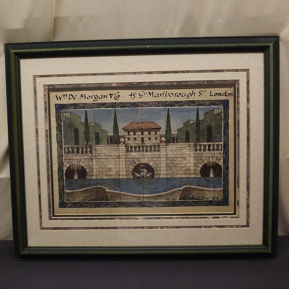 Ornamental Terrace/Panel w/ Villa & Garden Print